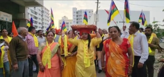 દાહોદમાં વિશ્ર્વકર્મા પુરાણ કથા પહેલા ભવ્ય બાઈક રેલી યોજાઈ...