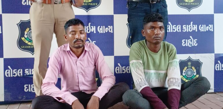  દાહોદમાં બંદૂકની અણીએ થયેલી લૂંટની ઘટનાનોભેદ ઉકેલાયો:   ખજુરિયા ગેંગના બે સભ્યો ઝડપાયા, LCBએ 6.20 લાખનો મુદ્દામાલ રિકવર કર્યો