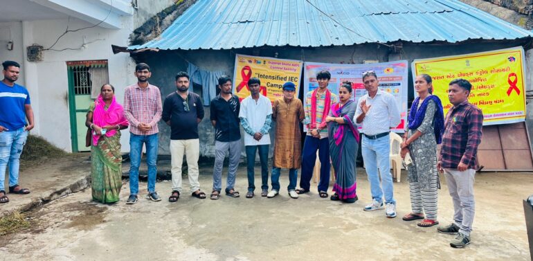 ગરબાડા ભાભોર ફળીયા ખાતે HIV/AIDS વિષયક જનજાગૃતિ માટે ફોક શૉનું આયોજન