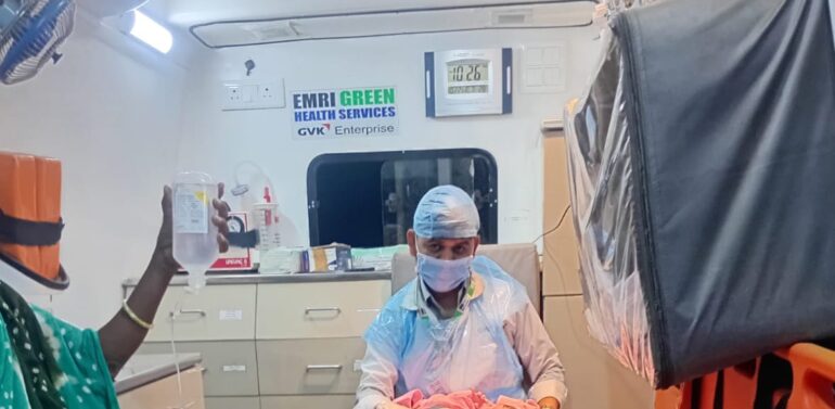  *દેવગઢબારિયા દાહોદ*  *દાહોદ માં 108 ઈમરજન્સી સેવા ફરી એકવાર માનવજીવન બચાવવામાં નિમિત્ત બની*