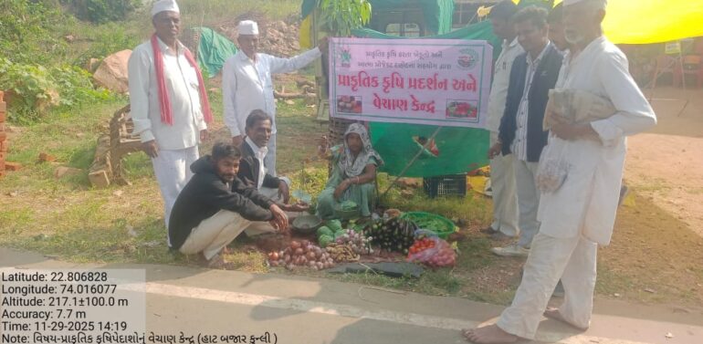 દાહોદ આત્મા કચેરી, ખેડુત તાલીમ કેન્દ્ર ખાતે પ્રાકૃતિક શાકભાજીના સ્ટોલ શરૂ કરાયા*